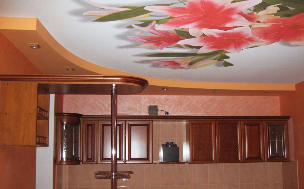 ремонт потолка своими руками на кухне