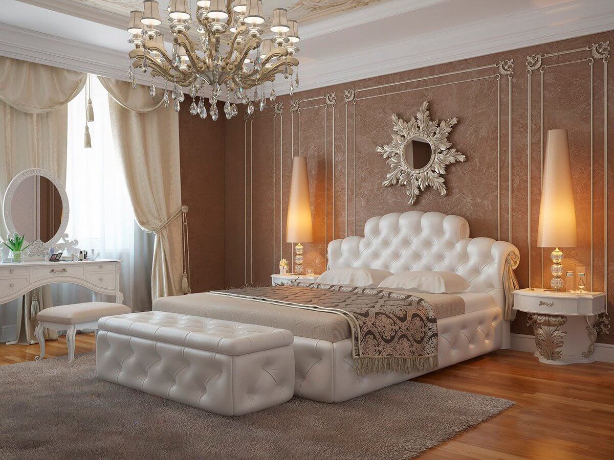 класичний стиль в інтер'єрі спальні